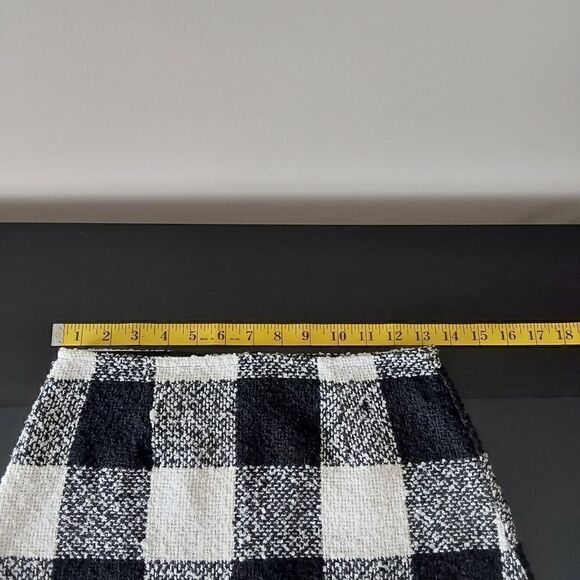 Forever 21 Skirt Size S Black/white Buffalo Check - Picture 5 of 6